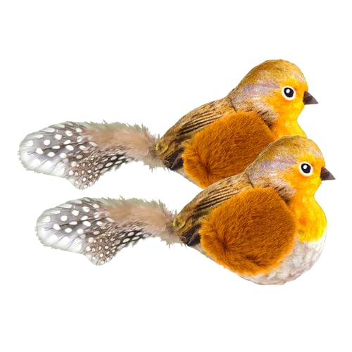 Navna 2 Stück Lustiges Plüsch Vogelspielzeug Für Haustierübungen Mit Realistischen Vogelgeräuschen, Laufende Vögel, Indoor Jagdspielzeug, Jagdspielzeug Für Indoor Katzen, Jagdspielzeug Navna 2 Stück Lustiges Plüsch Vogelspielzeug Für Haustierübungen Mit Realistischen Vogelgeräuschen, Laufende Vögel, Indoor Jagdspielzeug, Jagdspielzeug Für Indoor Katzen, Jagdspielzeug von Navna