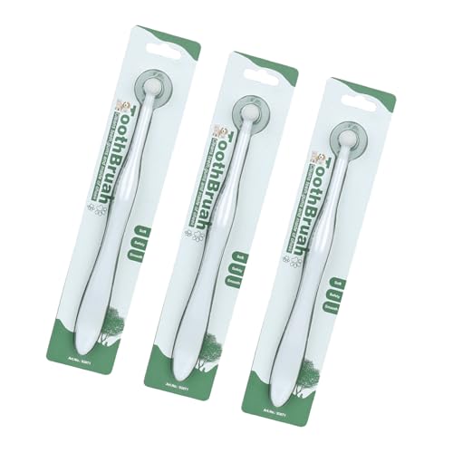 Navna 3 Stück Haustier Zahnbürste, Katzen Zahnbürste, Hundezähne, Hundehygiene, Hunde Zahnbürste – Welpenzahnbürste, Hundepflege, Katzen Zahnbürste von Navna
