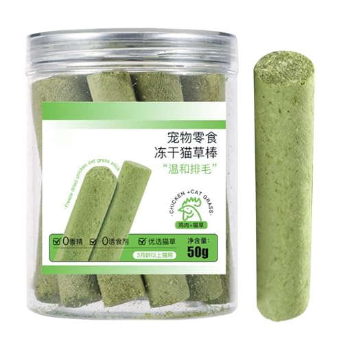 Navna Gras Katzenminze Molar Rod Pflege Kausnacks Zähne reinigen gefriergetrocknete Snacks Haarballen Kontrolle Leckerli Grasnacks Bio Leckerli Gras Spielzeug von Navna