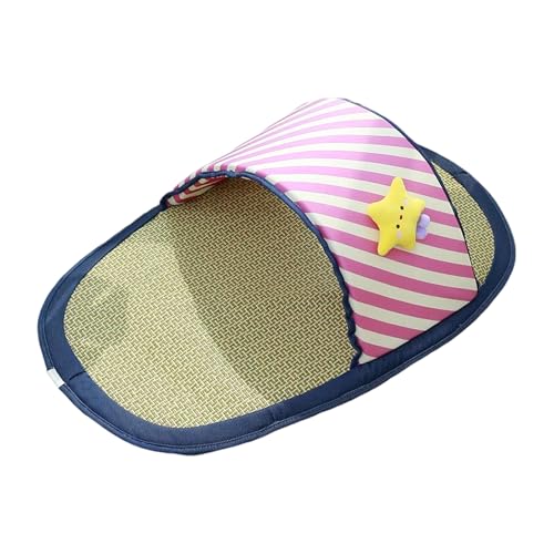 Navna Haustier-Kühlkissen in Slipperform, Schlafbett für heißes Wetter, reduziert Wärme, reduziert weiche Kissen, Kühlmatte mit Rattan-Design, Haustier für heißes Wetter Navna Haustier-Kühlkissen in Slipperform, Schlafbett für heißes Wetter, reduziert Wärme, reduziert weiche Kissen, Kühlmatte mit Rattan-Design, Haustier für heißes Wetter von Navna