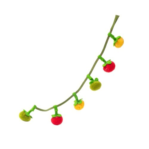 Navna Interaktiver Teaser-Spielzeugstab mit Quasten, bunte Tomaten für den Innenbereich, Katzenstab, Stick Stick Stick von Navna