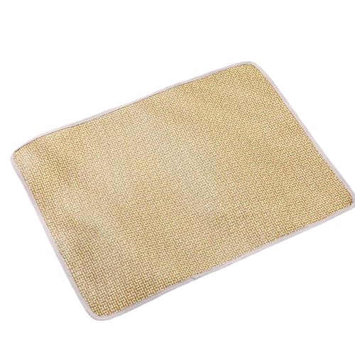 Navna Kühlbettmatte für Haustiere, bequeme Unterlage für Hunde und Katzen, heißes Wetter, verschiedene Größen, gewebtes Rattan-Kissen, Rattan-Kühlkissen von Navna