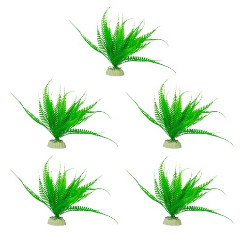 Navna Künstliche Pflanze für Aquarien, Terrarien, Garnelen, Gras, Ornamente, Grün von Navna
