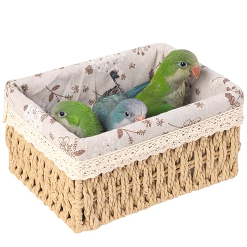 Navna Vogelnest Vogelkäfighaus Hängbares Bett Papageien-Hängematten Nest für Vogel kleines Haustier Vogelhaus für Kakadus Vogelhaus von Navna