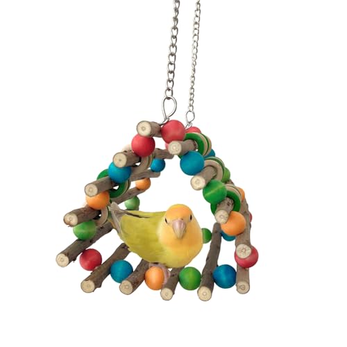 Vogel-Spielständer-Spielzeug, Vogelkäfig-Hängetunnel, Holzperlen, Schaukel, stehend, Sitzstange, Futtersuche, Übungsspielzeug für Kakadus, Vogelfutter-Spielzeug Vogel-Spielständer-Spielzeug, Vogelkäfig-Hängetunnel, Holzperlen, Schaukel, stehend, Sitzstange, Futtersuche, Übungsspielzeug für Kakadus, Vogelfutter-Spielzeug von Navna