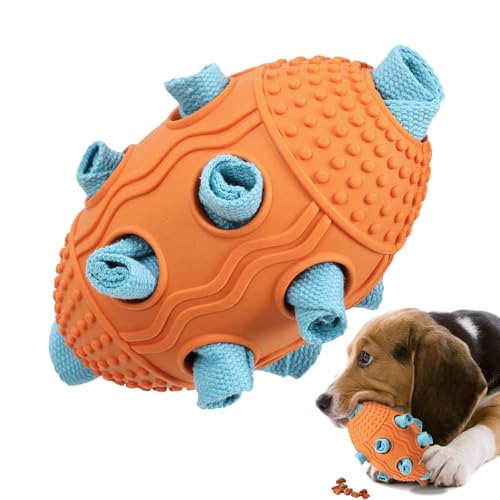 Nbbwwu Fußball Hundespielzeug - Leckerli-Spender Hundespielzeug - Kauspielzeug Bälle für Welpen, Hunde, interaktives Hundespielzeug, Leckerli-Spender Ball Spielzeug Nbbwwu Fußball Hundespielzeug - Leckerli-Spender Hundespielzeug - Kauspielzeug Bälle für Welpen, Hunde, interaktives Hundespielzeug, Leckerli-Spender Ball Spielzeug von Nbbwwu