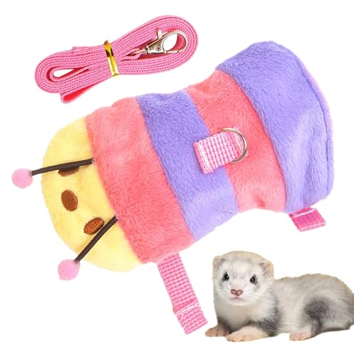 Nbbwwu Hamster Führleine - Eichhörnchen Raupengeschirr Zugseil | Atmungsaktives Zubehör Verstellbare Kleintier Weste Für Outdoor Reisen Park Garten Camping Kätzchen Welpe Hase Nbbwwu Hamster Führleine - Eichhörnchen Raupengeschirr Zugseil | Atmungsaktives Zubehör Verstellbare Kleintier Weste Für Outdoor Reisen Park Garten Camping Kätzchen Welpe Hase von Nbbwwu