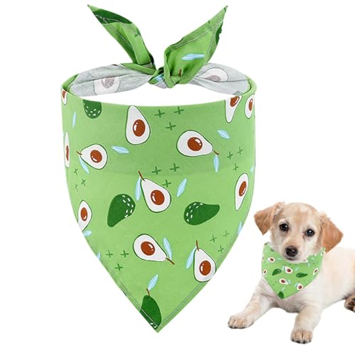 Nbbwwu Haustier-Lätzchen, Hundehalstuch mit Obstmuster, Hundehalstuch, Dreieckstuch für Welpen, große Hunde Nbbwwu Haustier-Lätzchen, Hundehalstuch mit Obstmuster, Hundehalstuch, Dreieckstuch für Welpen, große Hunde von Nbbwwu