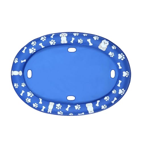 Nbbwwu Hunde Poolmatte | Aufblasbare Schwimmhilfe für Hunde | Wasserspielzeug Für Schwimmen See Sommer Outdoor von Nbbwwu
