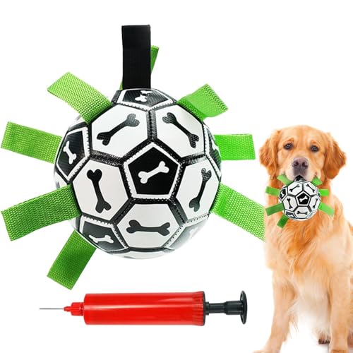 Nbbwwu Hundefußballkugel, Hundefußballkugel mit Gurten - Hundehüterkugel mit Nylongurten | Interaktives Spielzeug, unzerstörbarer Welpe kauert Vorräte für kleine mittelgroße und große Haustiere Nbbwwu Hundefußballkugel, Hundefußballkugel mit Gurten - Hundehüterkugel mit Nylongurten | Interaktives Spielzeug, unzerstörbarer Welpe kauert Vorräte für kleine mittelgroße und große Haustiere von Nbbwwu