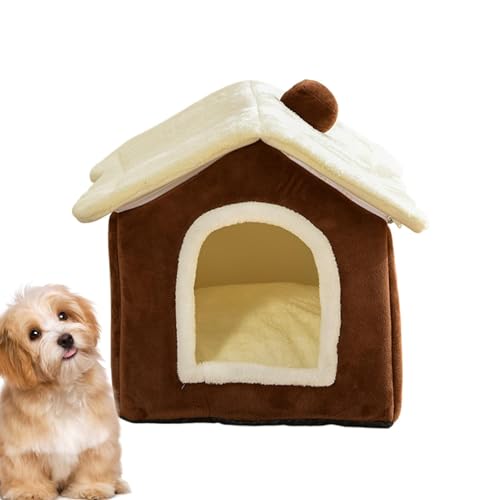 Nbbwwu Katzenbett-Haus, Plüsch-Kätzchenbetthaus, gemütliches Katzenbetthaus mit abnehmbarem Kissen, Hausform, Winter-Haustierhaus für Katzen, Hunde und andere Haustiere Nbbwwu Katzenbett-Haus, Plüsch-Kätzchenbetthaus, gemütliches Katzenbetthaus mit abnehmbarem Kissen, Hausform, Winter-Haustierhaus für Katzen, Hunde und andere Haustiere von Nbbwwu