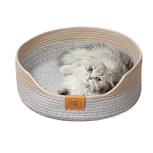 Nbbwwu Katzenbetten für Hauskatzen, waschbar, gemütliches Katzenbett | Warmes Katzenbett, Baumwollseil, Katzenkratzer,Beruhigendes Hundebett, waschbar, Katzenschlafbett, Haustierbett, Hunde-Donut-Bett Nbbwwu Katzenbetten für Hauskatzen, waschbar, gemütliches Katzenbett | Warmes Katzenbett, Baumwollseil, Katzenkratzer,Beruhigendes Hundebett, waschbar, Katzenschlafbett, Haustierbett, Hunde-Donut-Bett von Nbbwwu
