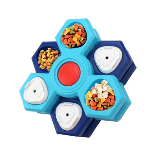 Nbbwwu Langsam fressende Hundenapf, Slow Dog Feeder - Puzzle Hundefutternapf | Hält Haustiere beschäftigt, ideal für schnelle Esser und mittelgroße Rassen von Nbbwwu
