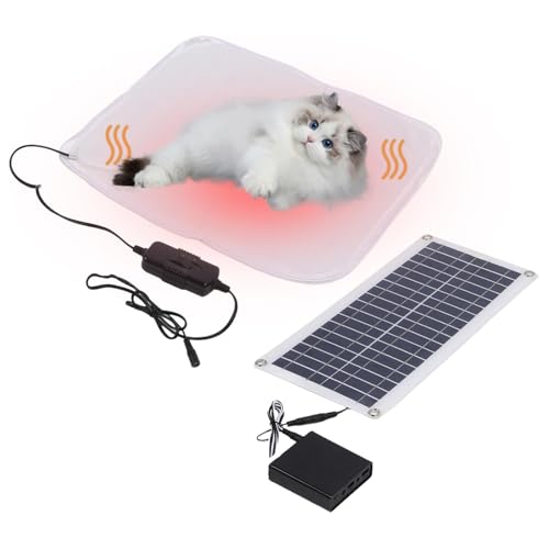 Nbbwwu Solar-Heizkissen für Hunde, solarbeheiztes Hundebett | 100 W wasserdichtes Haustier-Heizkissen | Extra warmes Thermo-Haustier-Pad, beheiztes Hunde- und Katzenbett für den Außenbereich, beheizte Nbbwwu Solar-Heizkissen für Hunde, solarbeheiztes Hundebett | 100 W wasserdichtes Haustier-Heizkissen | Extra warmes Thermo-Haustier-Pad, beheiztes Hunde- und Katzenbett für den Außenbereich, beheizte von Nbbwwu