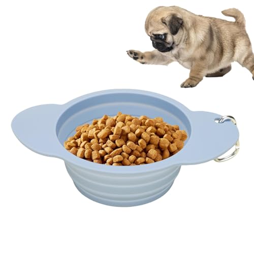 Hundenapf, Faltbare Haustiernäpfe, Faltbare Wassernäpfe für Hunde | 600ml Silikon Hundenapf, leicht zu tragen, Wassernapf und Futternapf, c Hundenapf, Faltbare Haustiernäpfe, Faltbare Wassernäpfe für Hunde | 600ml Silikon Hundenapf, leicht zu tragen, Wassernapf und Futternapf, c von Nbhuiakl