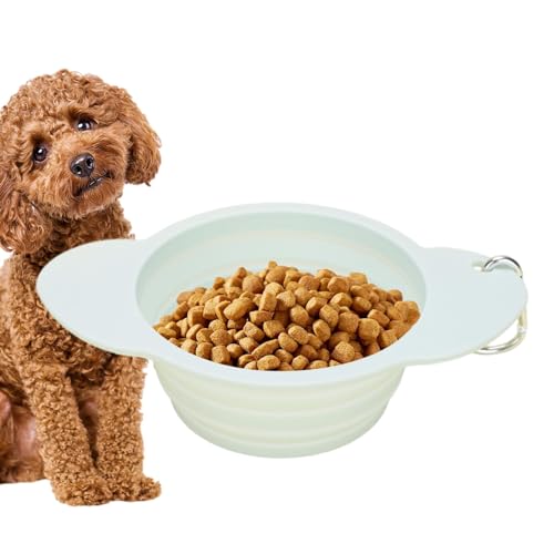 Hundenapf Haustier Faltbare Näpfe, Zusammenklappbarer Wassernapf für Hunde | 600 ml Silikon-Wassernapf für Hunde, leicht zu tragen, Hundenapf für Wasser oder Futter, Futternapf für Zuhause Hundenapf Haustier Faltbare Näpfe, Zusammenklappbarer Wassernapf für Hunde | 600 ml Silikon-Wassernapf für Hunde, leicht zu tragen, Hundenapf für Wasser oder Futter, Futternapf für Zuhause von Nbhuiakl