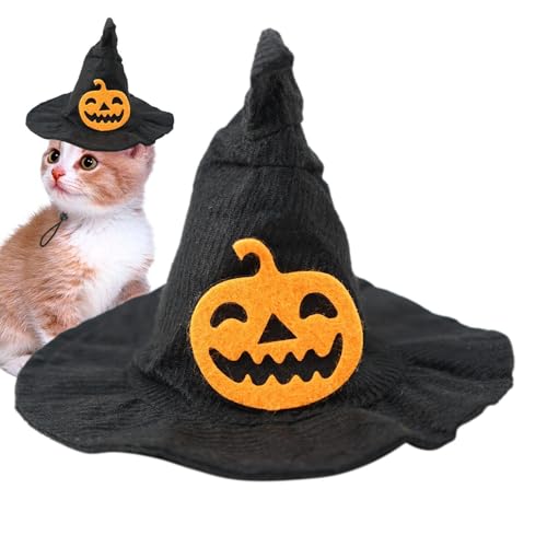 Katzenmütze Halloween,Halloween Haustiermütze | Design Hund Halloween Kostüm Hexenhut,Größenverstellbare Kätzchenmütze für Haustierliebhaber, Foto-Requisiten, die Keine Haare verlieren Katzenmütze Halloween,Halloween Haustiermütze | Design Hund Halloween Kostüm Hexenhut,Größenverstellbare Kätzchenmütze für Haustierliebhaber, Foto-Requisiten, die Keine Haare verlieren von Nbhuiakl
