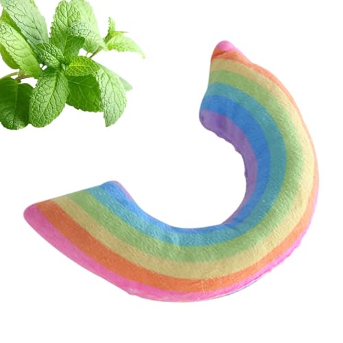 Katzenspielzeug Katzenminze - Plüsch-Regenbogenkissen, Katzenminze-Spielzeug für Katzen - Katzenspielzeug für Hauskatzen, interaktives Kauspielzeug zum Zahnen der Katze, Katzenkissenspielzeug mit Katz Katzenspielzeug Katzenminze - Plüsch-Regenbogenkissen, Katzenminze-Spielzeug für Katzen - Katzenspielzeug für Hauskatzen, interaktives Kauspielzeug zum Zahnen der Katze, Katzenkissenspielzeug mit Katz von Nbhuiakl