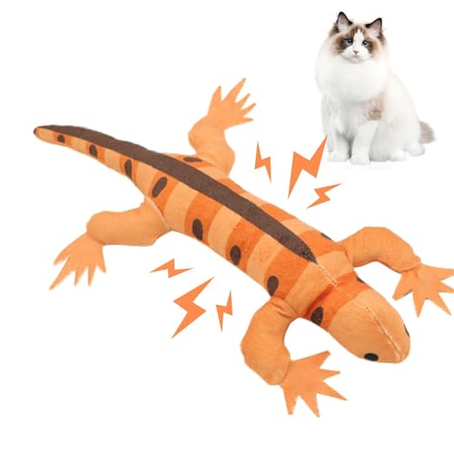 Katzenspielzeug für Katzen, mit Katze, entzückendes Katzenspielzeug in Eidechsenform mit Knitterpapier - Spielzeug zum Zahnen der Katze, stimulierendes Spielzeug für Katzen Katzenspielzeug für Katzen, mit Katze, entzückendes Katzenspielzeug in Eidechsenform mit Knitterpapier - Spielzeug zum Zahnen der Katze, stimulierendes Spielzeug für Katzen von Nbhuiakl