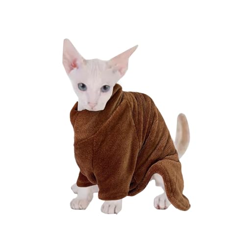 Kleidung für kahle Tiere | Kleidung für Haustiere nackt aus Samt | Hemden Pullover Kätzchen mit Ärmeln | Kleidung für Haustiere ohne Haare | Tierkleidung von Nbhuiakl