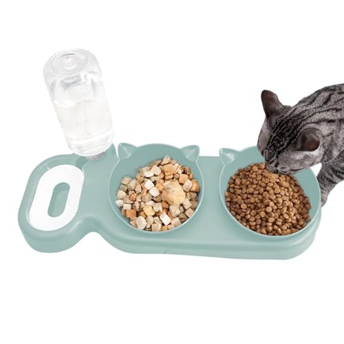 Doppelter Futter- und Wassernapf für Katzen | Tierfutter- und Wassernapfschalen mit automatischer Trinkflasche | Futternäpfe für Haustiere, Wassernäpfe für kleine oder mittelgroße Hunde und K Doppelter Futter- und Wassernapf für Katzen | Tierfutter- und Wassernapfschalen mit automatischer Trinkflasche | Futternäpfe für Haustiere, Wassernäpfe für kleine oder mittelgroße Hunde und K von Nbhuiakl