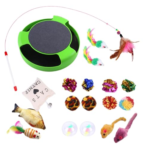 Nbhuiakl Katzen-Teaser-Stick, Katzenspielzeug mit Federn - Interaktives Kätzchen-Angelrute-Spielzeug - Kreatives Katzen-Innenspielzeug für aktive Spielübungen für Katzen im Innen- und Außenbereich Nbhuiakl Katzen-Teaser-Stick, Katzenspielzeug mit Federn - Interaktives Kätzchen-Angelrute-Spielzeug - Kreatives Katzen-Innenspielzeug für aktive Spielübungen für Katzen im Innen- und Außenbereich von Nbhuiakl