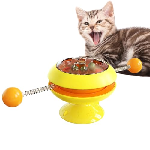 Nbhuiakl Katzenminze Spinner Spielzeug - Katze Spinner Spielzeug Saugnapf - Katze Zahnbürste Spielzeug Kätzchen Zahnen Spielzeug, Lustiges Teasing Cat Spinner Windmühle Spielzeug für Indoor Katzen Nbhuiakl Katzenminze Spinner Spielzeug - Katze Spinner Spielzeug Saugnapf - Katze Zahnbürste Spielzeug Kätzchen Zahnen Spielzeug, Lustiges Teasing Cat Spinner Windmühle Spielzeug für Indoor Katzen von Nbhuiakl