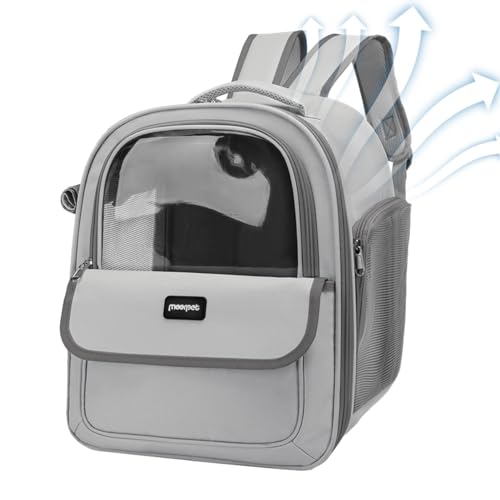 Nbhuiakl Katzentragerrucksack, belüfteter Blasen-Haustier-Rucksack mit Fenster, geräumiger Rucksack, bequemer Katzenwelpenrucksack, Haustier-Tragetasche für Reisen, Wandern, Spazierengehen, Camping von Nbhuiakl