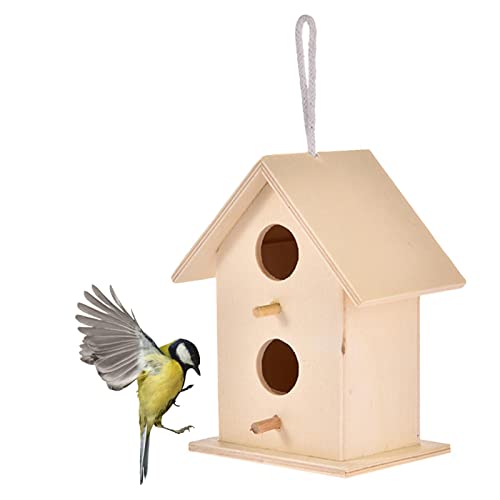 Nistkästen für den Außenbereich | Nistkasten aus für den Außenbereich, natürliches Vogelhaus, handgefertigt, zur Dekoration von Hinterhof/Hof/Terrasse, Vogelnest zum Basteln Nistkästen für den Außenbereich | Nistkasten aus für den Außenbereich, natürliches Vogelhaus, handgefertigt, zur Dekoration von Hinterhof/Hof/Terrasse, Vogelnest zum Basteln von Nbhuiakl