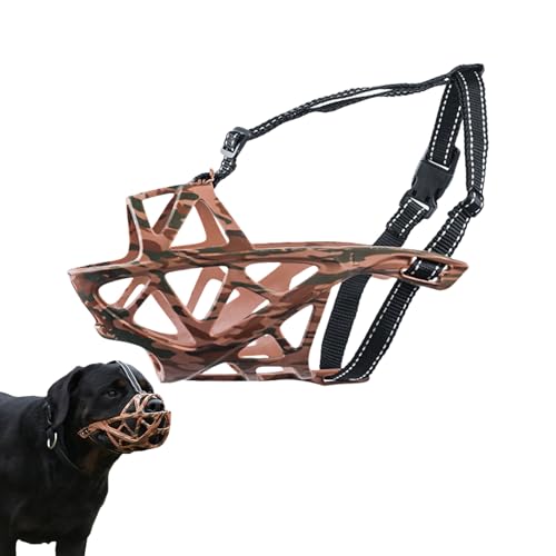 Maulkorb für Hunde, Korb Hund Maulkörbe für kleine, Bequem & Sicher für Kleine, Mittlere & Große Hunde (M) von Nchdewui