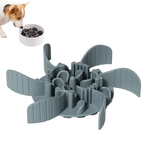 Nchdewui 2 Stück Hunde Langsamer Fressnapf, Slow Feeder Silikon Einlage, Anti Schling Napf Hund, Anti Schling Napf Hund Reduzieren Übermäßiges Essen für Hunde und Katzen Schneidbar (A) von Nchdewui