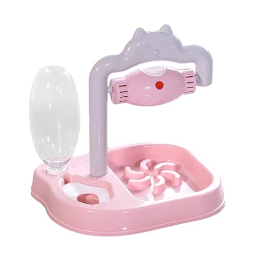 Nchdewui 3-In-1 Katze Futternapf Und Wassernapf Set, Hundenapf, Hund Langsame Feeder, Interaktiver Pet Fressnapf, Futternapf Und Wassernapf für Katzen Und Kleine Hunde (B) von Nchdewui