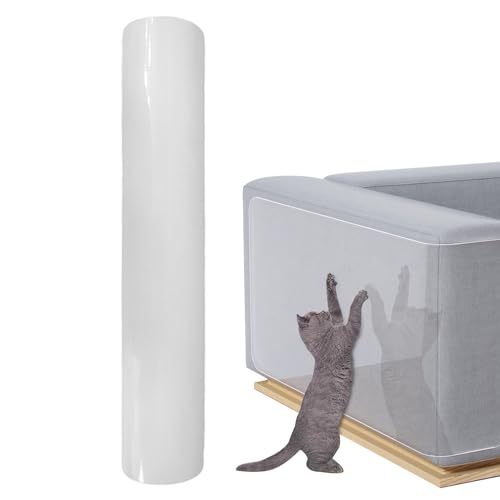 Nchdewui Katze Kratzschutzfolie, Kratzschutz Katze Tape, Selbstklebend Kratzschutzfolie Transparent für Möbel Couch Tür Wand Kratzabwehr Von Katzen Hunde (30 * 300cm) von Nchdewui