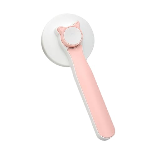 Nchdewui Katzenbürste mit Entriegelungsknopf, Katzenbürsten für haarende Hauskatzen, Katzenbürste für lang- oder kurzhaarige Katzen, Katzenpflegebürste entfernt Loses Fell (pink) von Nchdewui