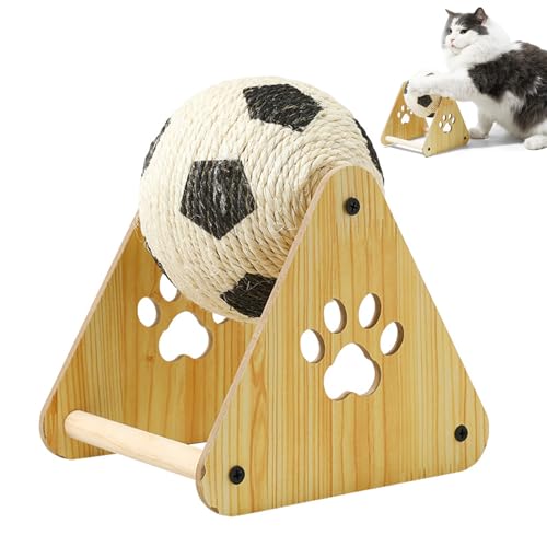 Nchdewui Kratzbrett Für Katzen, Langlebige Kratzkugel für Katzen, Sisal Kratzball für Katzen, Pet Kratzball gegen Langeweile, für Indoor Aktivität Gegen Langeweile (A) von Nchdewui