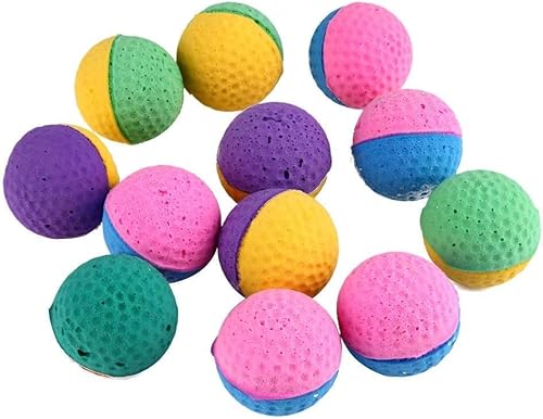 Ndier 8 weiche Katzenbälle, Bunte Latex-Kratzbälle, Kauspielzeug, Ball, bissfest, Trainingsspielzeug für kleine Hunde, Katzen, Kätzchen Ndier 8 weiche Katzenbälle, Bunte Latex-Kratzbälle, Kauspielzeug, Ball, bissfest, Trainingsspielzeug für kleine Hunde, Katzen, Kätzchen von Ndier