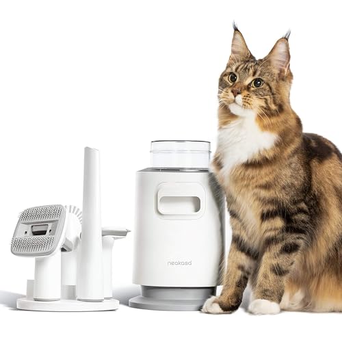 Neakasa P0 Lite Katzenbürste mit Staubsauger, Profi Haustierpflegeset, sehr leise, 5 bewährten zubehör, hundebürste, Tierhaarentferner, Selbstreinigende Fellbürste für kurzhaar langhaar unterwolle Neakasa P0 Lite Katzenbürste mit Staubsauger, Profi Haustierpflegeset, sehr leise, 5 bewährten zubehör, hundebürste, Tierhaarentferner, Selbstreinigende Fellbürste für kurzhaar langhaar unterwolle von Neakasa