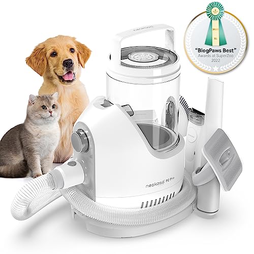 Neakasa P2 Pro Hundeschermaschine mit Staubsauger, leise Schermaschine Hund Katze, neue Generation Profi Haustierpflegeset, Tierhaarschneidemaschine mit 5 Pflegewerkzeugen für Hund und Kartze von Neakasa