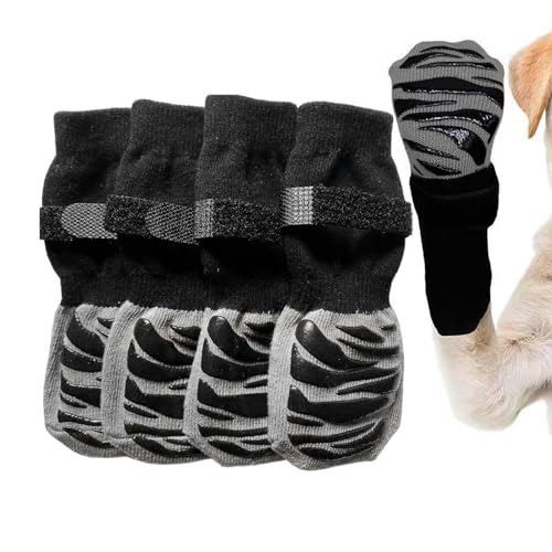 Neamou Anti-Rutsch-Hundesocken - Anti-Rutsch-Socken für Hundepfoten - Atmungsaktiver Hundepfotenschutz aus weichem Stoff für kleine, mittelgroße Hunde und Welpen von Neamou