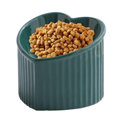 Neamou Futternäpfe für Katzen, Futternäpfe für Katzen - Geneigter Futternapf für Haustiere,Herzförmiger, schräger Katzennapf, Futter- oder Wassernäpfe für Katzen und kleine Haustiere Neamou Futternäpfe für Katzen, Futternäpfe für Katzen - Geneigter Futternapf für Haustiere,Herzförmiger, schräger Katzennapf, Futter- oder Wassernäpfe für Katzen und kleine Haustiere von Neamou