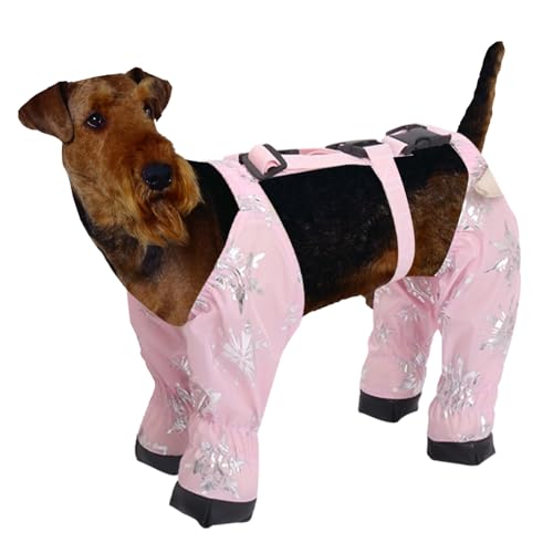 Neamou Hundepfoten-Stiefel-Leggings,Hunde-Hosenträger-Stiefel | Atmungsaktive Pfotenschutz-Allwetter-Hundeschuhe für große und mittelgroße Hunde | Wasserdichte Winter-Schneestiefel verlieren an heißen von Neamou