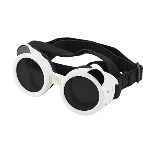 Neamou Hundesonnenbrille, Hundebrille | Brillen-Sonnenbrillen für Hunde - Antibeschlag-Schutzbrille für Hunde, Outdoor-Schutz mit verstellbarem Riemen für kleine und mittelgroße Hunde von Neamou