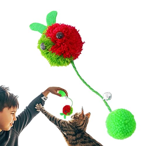Neamou Katzenballspielzeug - Flauschige Katzen-Fuzzy-Bälle für Kätzchen,Tragbare Katzen-Fuzzy-Bälle, Katzen-Trainingsspielbälle für kleine Haustiere, Katzen und Hunde zum Training und Spielen von Neamou