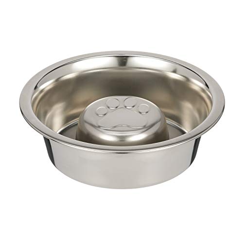 NEATER PET BRANDS Fressnapf Hund – Anti Schling Napf Hund aus Edelstahl – Standard Hundenäpfe für Erhöhte Futterstationen – Futternapf Hund für Schnelle Esser (235 ml) von Neater Pet Brands