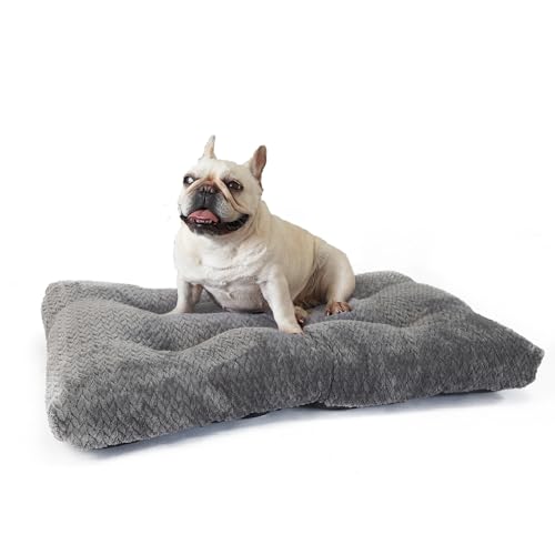 Mittelgroße Hundebetten für Käfige, waschbar, 76,2 cm, weiche und flauschige Pads für Käfige bis zu 18 kg, Haustierbett, Matte, Kissen, Zwingerpolster für Kisten, Jacquard, Dunkelgrau Mittelgroße Hundebetten für Käfige, waschbar, 76,2 cm, weiche und flauschige Pads für Käfige bis zu 18 kg, Haustierbett, Matte, Kissen, Zwingerpolster für Kisten, Jacquard, Dunkelgrau von Necesitar