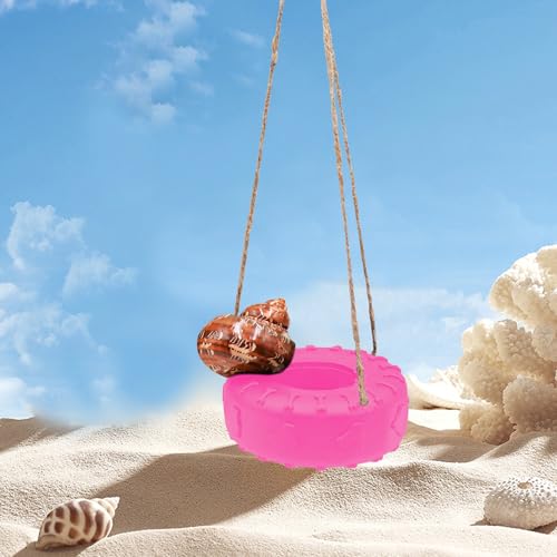 Neeenn Einsiedlerkrebse-Reifenschaukel, Schaukelspielzeug, geeignet für kleine bis mittelgroße Einsiedlerkrebse, 9,4 cm im Durchmesser Neeenn Einsiedlerkrebse-Reifenschaukel, Schaukelspielzeug, geeignet für kleine bis mittelgroße Einsiedlerkrebse, 9,4 cm im Durchmesser von Neeenn