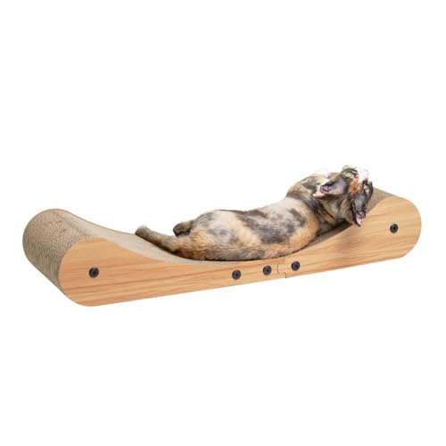 Nekosan Katzenkratzer Kartonbett, 69,8 cm Extra Groß Katzenkratzsofa Bett, Katzenkratzer Lounge Bett für Indoor Katzen, 27,5 x 10 Zoll Katze Couch Bett - Kratzbrett Nekosan Katzenkratzer Kartonbett, 69,8 cm Extra Groß Katzenkratzsofa Bett, Katzenkratzer Lounge Bett für Indoor Katzen, 27,5 x 10 Zoll Katze Couch Bett - Kratzbrett von Nekosan