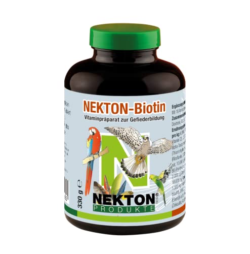 NEKTON-Biotin | Vitaminpräparat zur Gefiederbildung für Zier- und Greifvögel (330g) von Nekton