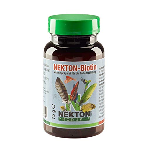 Nekton Biotin - Vitaminpräparat zur Gefiederbildung für alle Vögel (75g) von Nekton