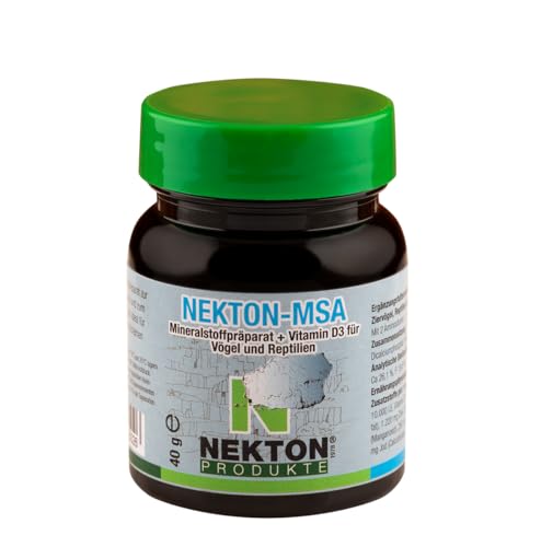 NEKTON-MSA | Hochwirksames Mineralstoffpräparat für Ziervögel, Reptilien und Amphibien | Made in Germany (40g) von NEKTON